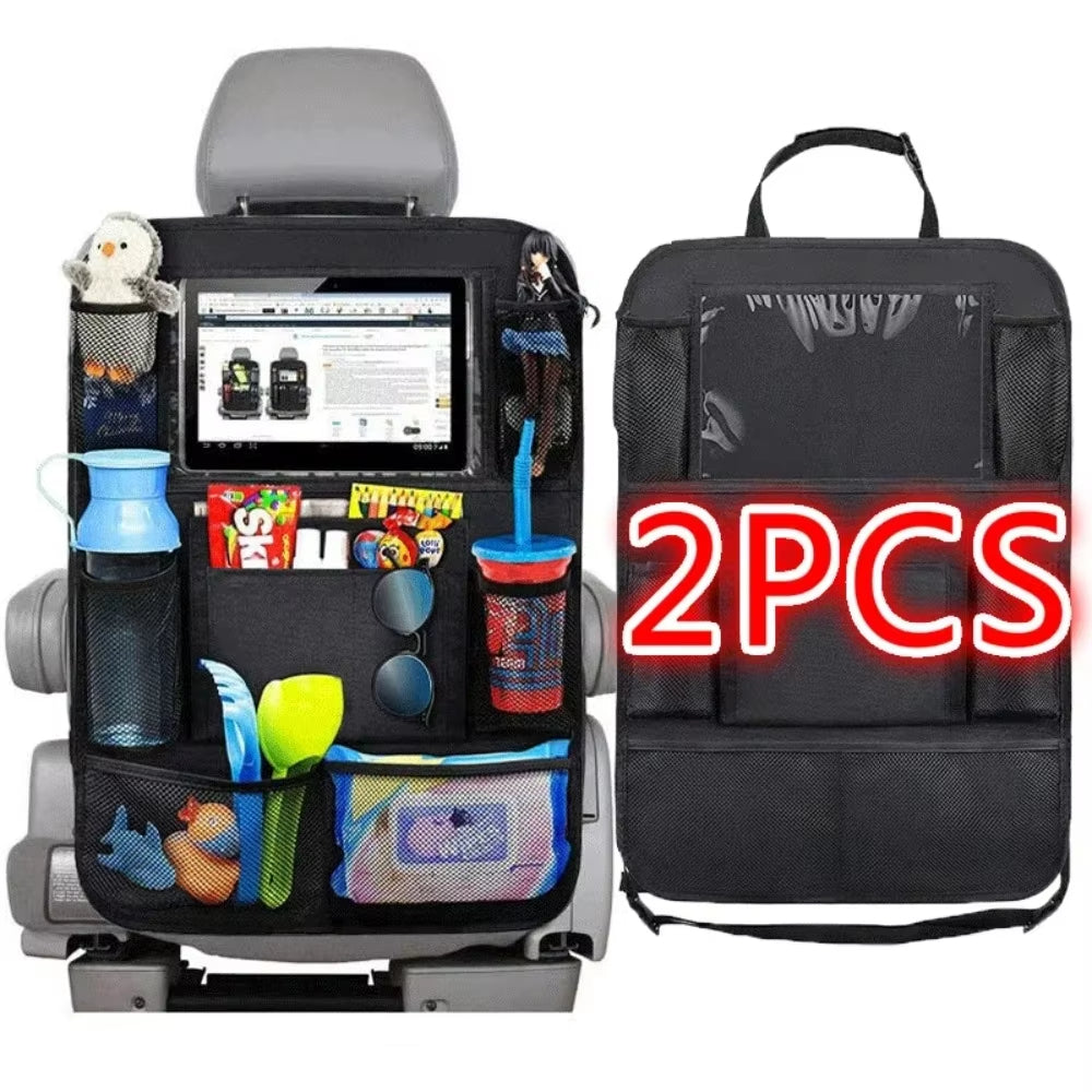 Car Seat Organizer with Tablet Holder – Ideal for Kids & Long Trips