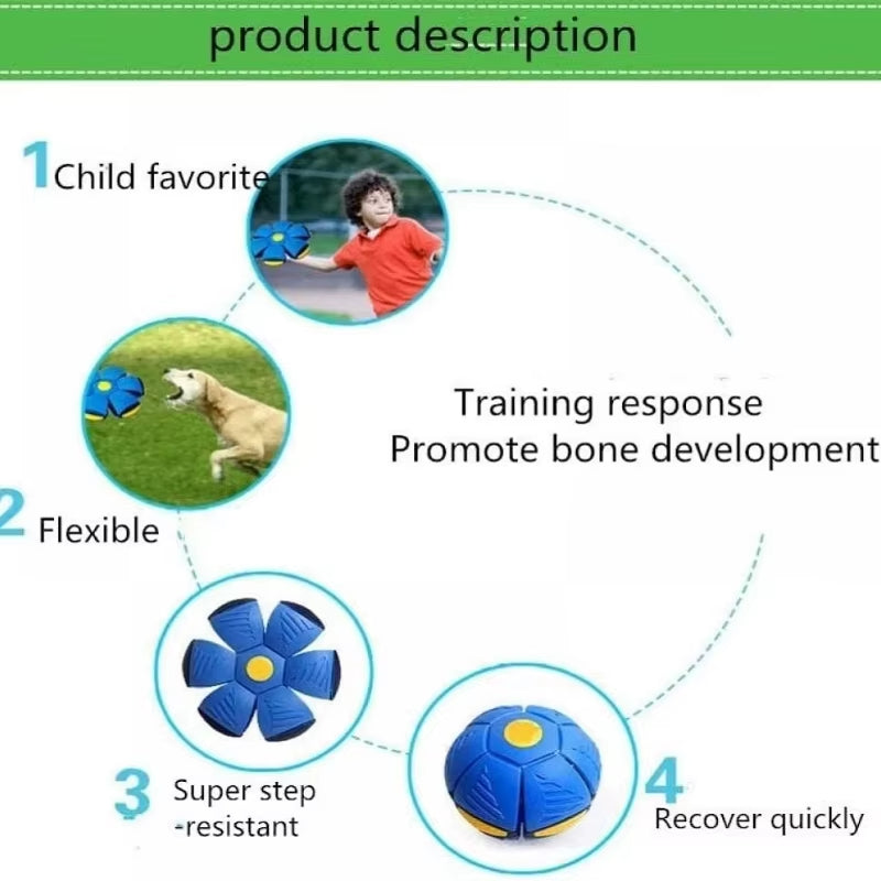 Flying Saucer Ball – Magical Throwing Toy for Children & Pets